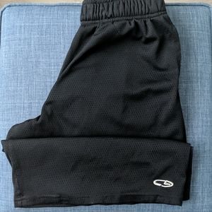 Boys black Champion mesh gym shorts